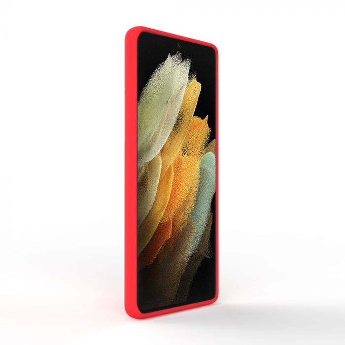 Husa de protectie compatibila cu Samsung Galaxy S21 Ultra Matte Tpu Rosu [5]