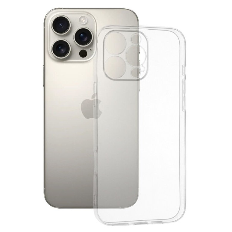 ✨TOATE PRODUSELE✨ - Husa de Protectie, , pentru Apple iPhone 16 Pro Max, TPU Protect Plus, cu Dust Plug, Transparent
