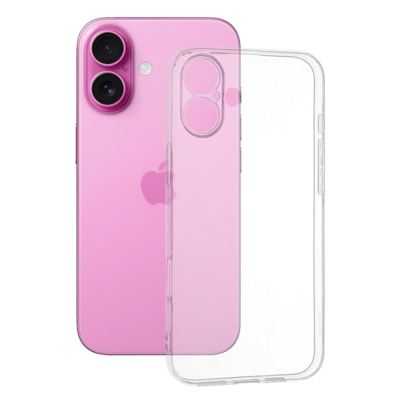 ✨TOATE PRODUSELE✨ - Husa de Protectie, , pentru Apple iPhone 16, TPU Protect Plus, cu Dust Plug, Transparent