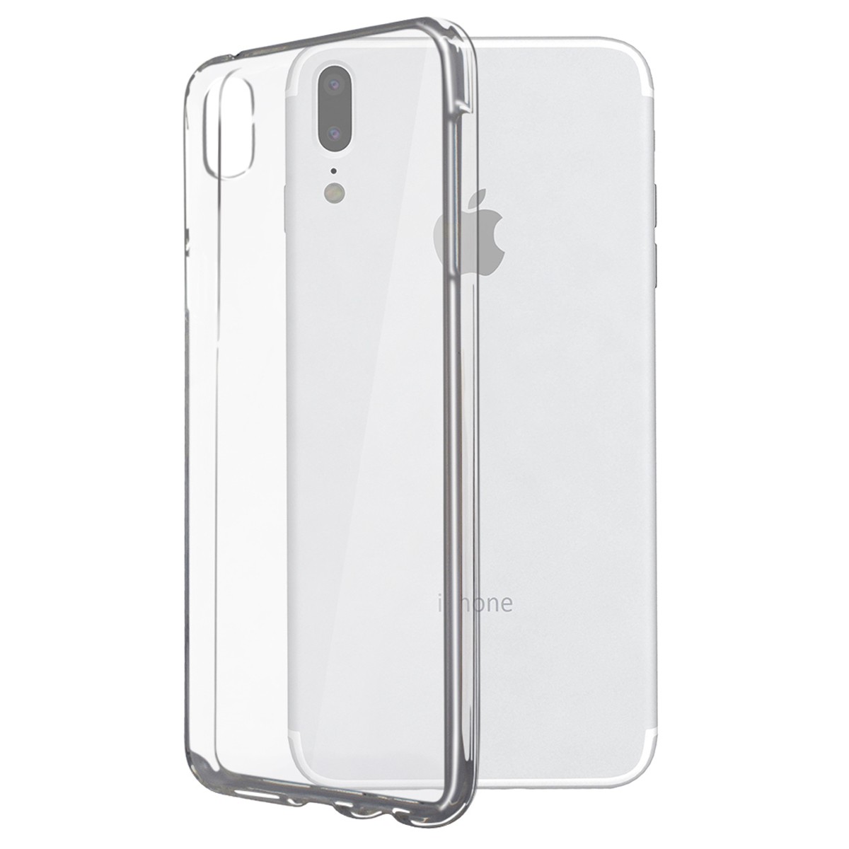 Husa de protectie ® pentru Apple iPhone X Full Tpu 360 V2 Transparent [6]