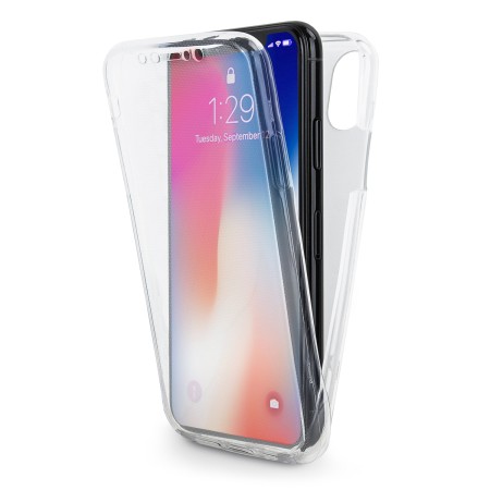Husa de protectie ® pentru Apple iPhone X Full Tpu 360 V2 Transparent [5]