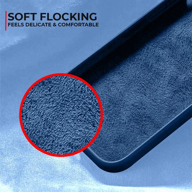 Husa de Protectie, , pentru Huawei P60 Pro, Liquid Silicone, cu Microfibra pe Interior, Protectie Antisoc, Compatibil Incarcare Wireless, Albastru [4]