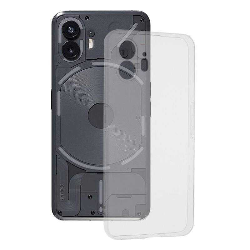 ✨TOATE PRODUSELE✨ - Husa de Protectie, , pentru Nothing Phone 2, TPU Protect Plus, cu Dust Plug, Transparent