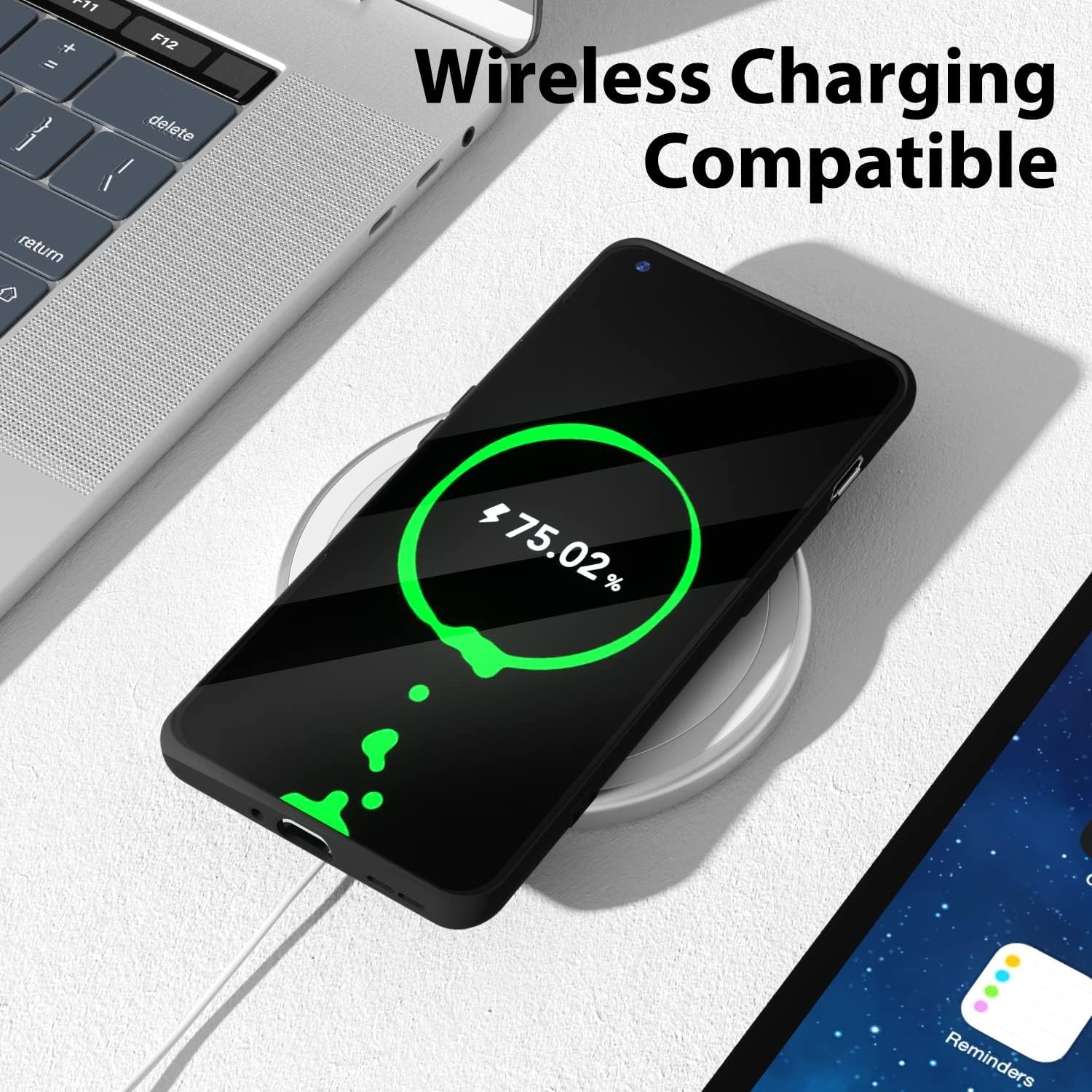 Husa de Protectie, , pentru OnePlus 11 5G, Liquid Silicone, cu Microfibra pe Interior, Protectie Antisoc, Compatibil Incarcare Wireless, Negru [2]