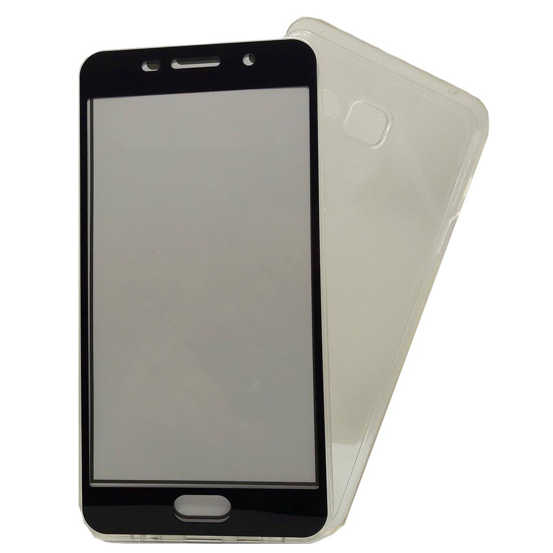 Husa de protectie ® pentru Samsung A7 2016 Full Tpu 360 V2 Transparent cu margini negre [2]