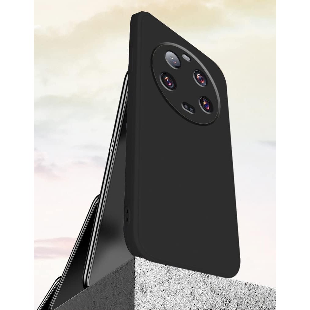 Husa de Protectie, , pentru Xiaomi 14 Ultra, Liquid Silicone, cu Microfibra pe Interior, Protectie Antisoc, Compatibil Incarcare Wireless, Negru [3]