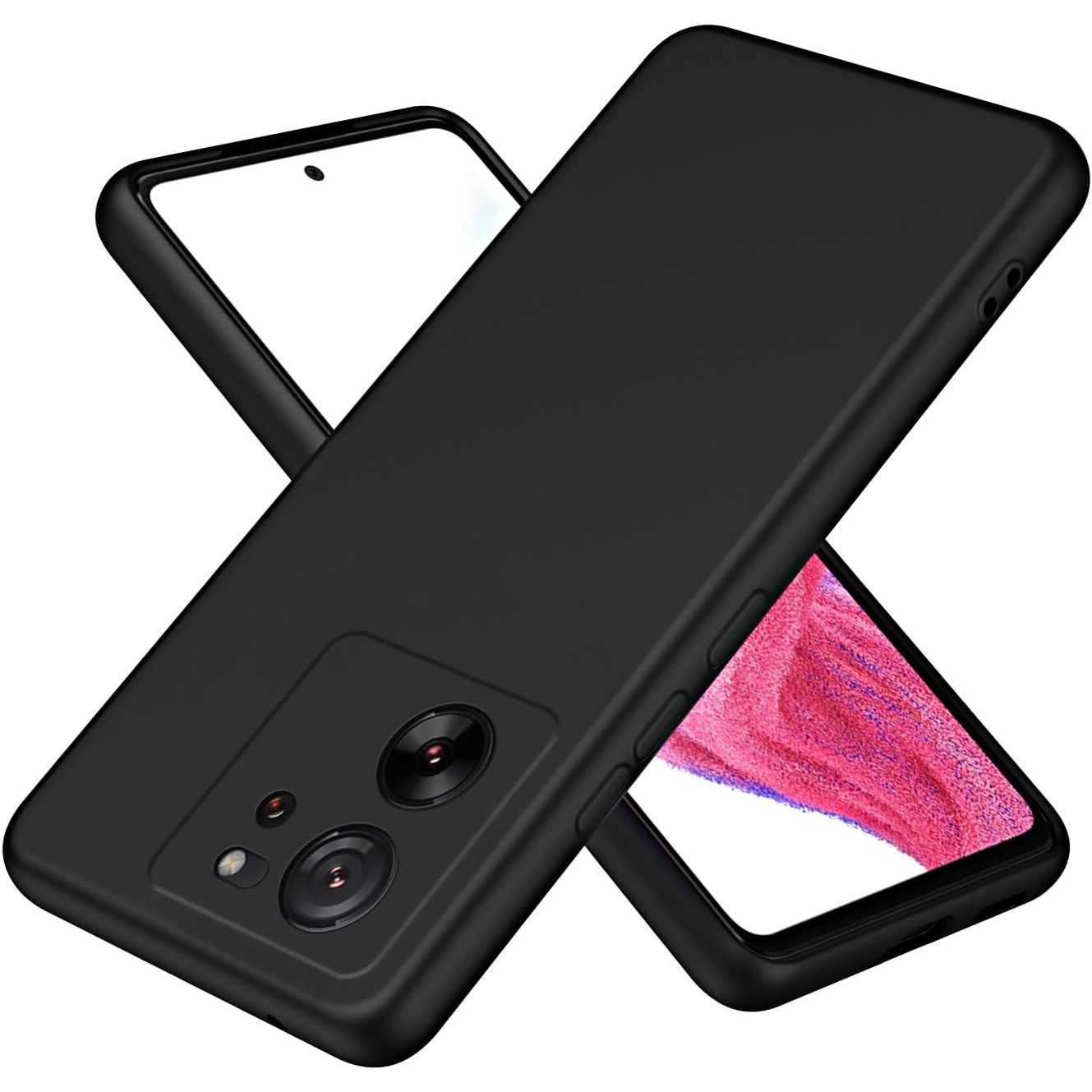 Husa de Protectie, , pentru Xiaomi Redmi 13T, Liquid Silicone, cu Microfibra pe Interior, Protectie Antisoc, Compatibil Incarcare Wireless, Negru [1]