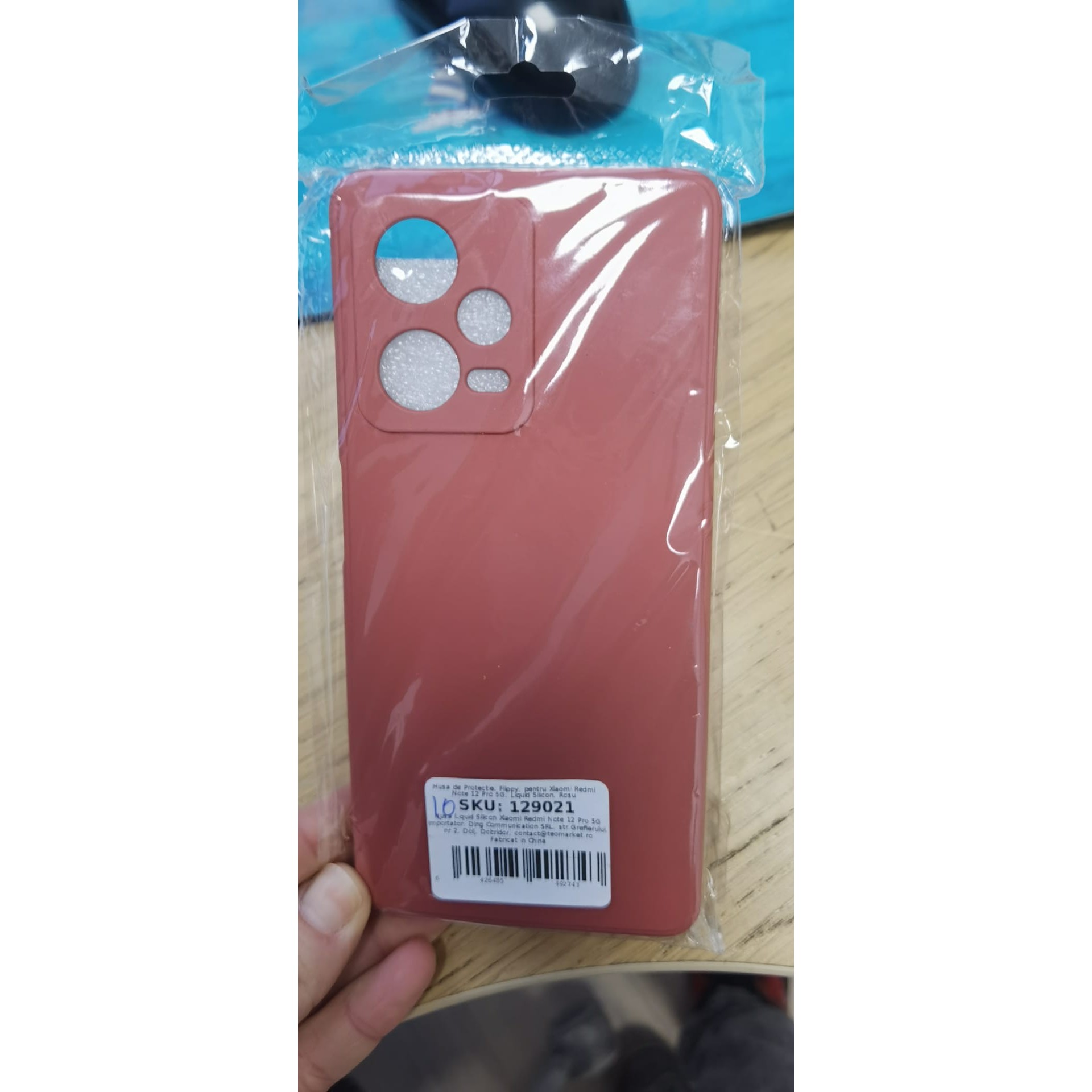 Husa de Protectie, , pentru Xiaomi Redmi Note 12 Pro 5G, Liquid Silicone, cu Microfibra pe Interior, Protectie Antisoc, Compatibil Incarcare Wireless, Rosu Camellia [8]