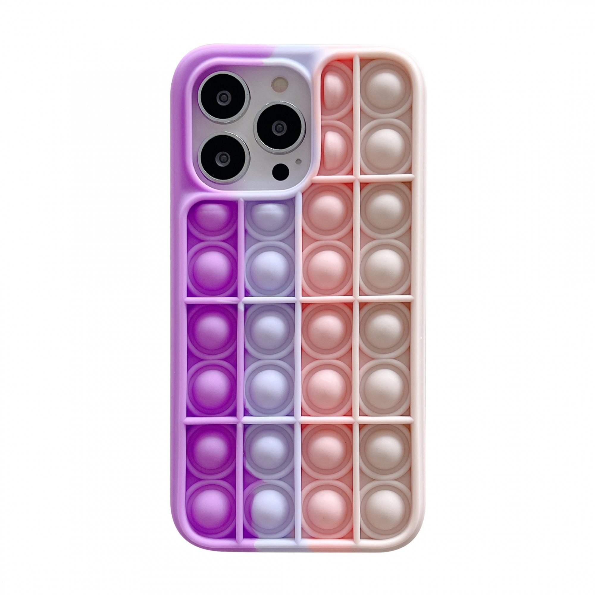POP IT - Husa de protectie Pop It compatibila cu Apple iPhone 13 Pro,Model 2,Multicolor