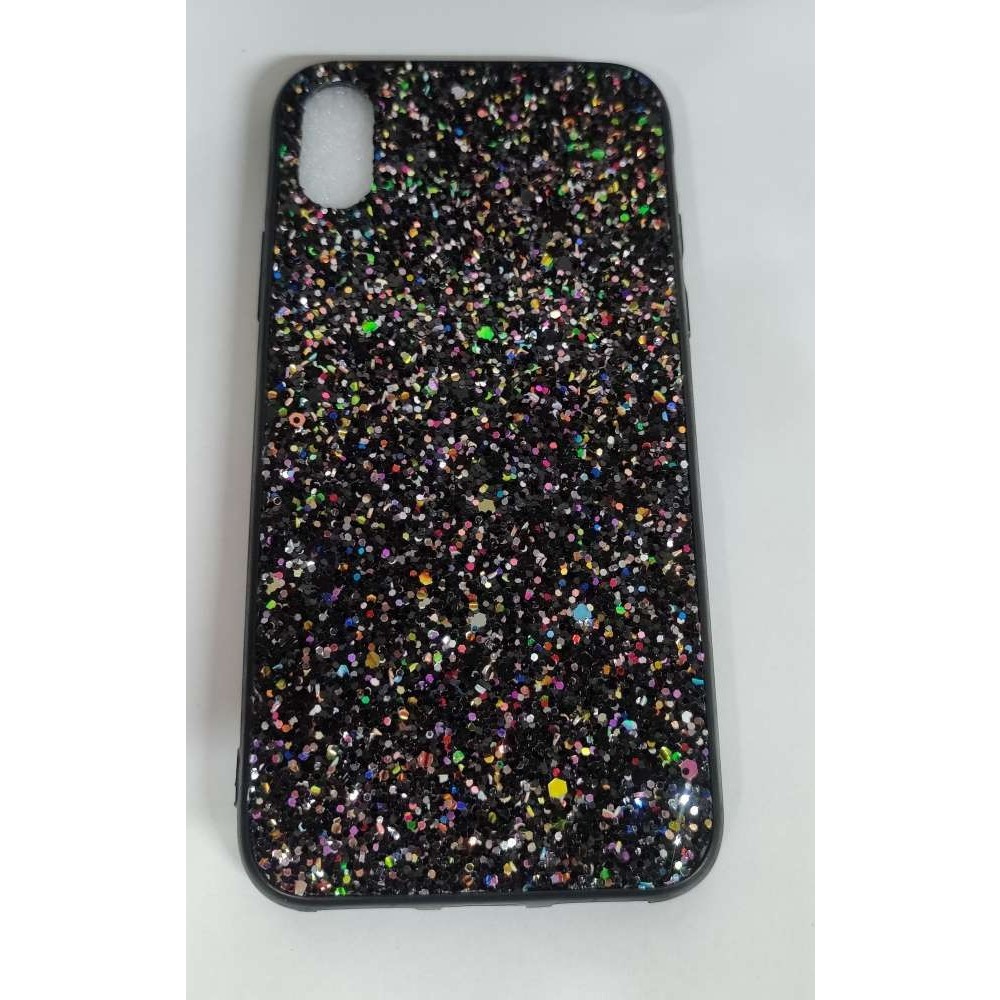 Luxury Glitter - Husa de protectie pentru Apple iPhone X/XS Sparkling Glitter TPU Negru