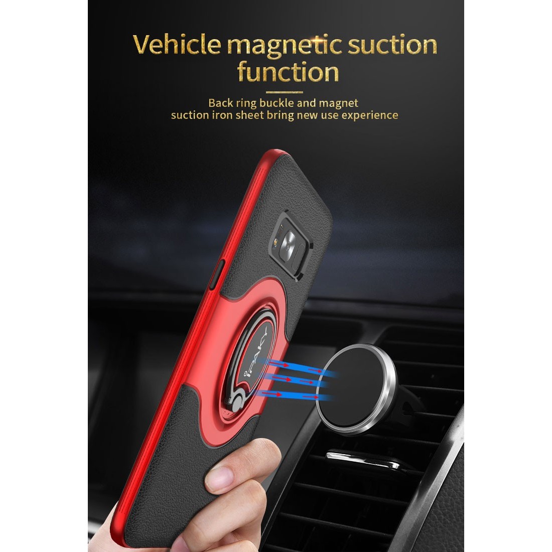 Husa de protectie pentru Samsung Galaxy J5 2017 Ipaky Ring Negru [3]