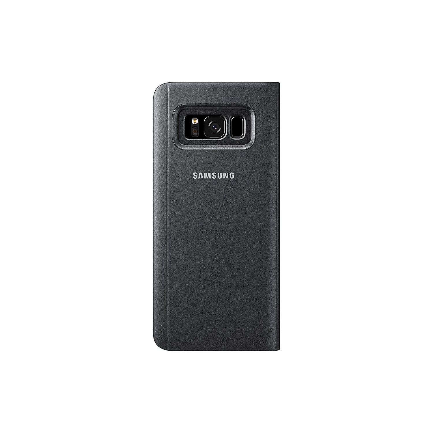 Husa de protectie pentru Samsung Galaxy S8 Plus Flip Cover Oglinda Negru [6]