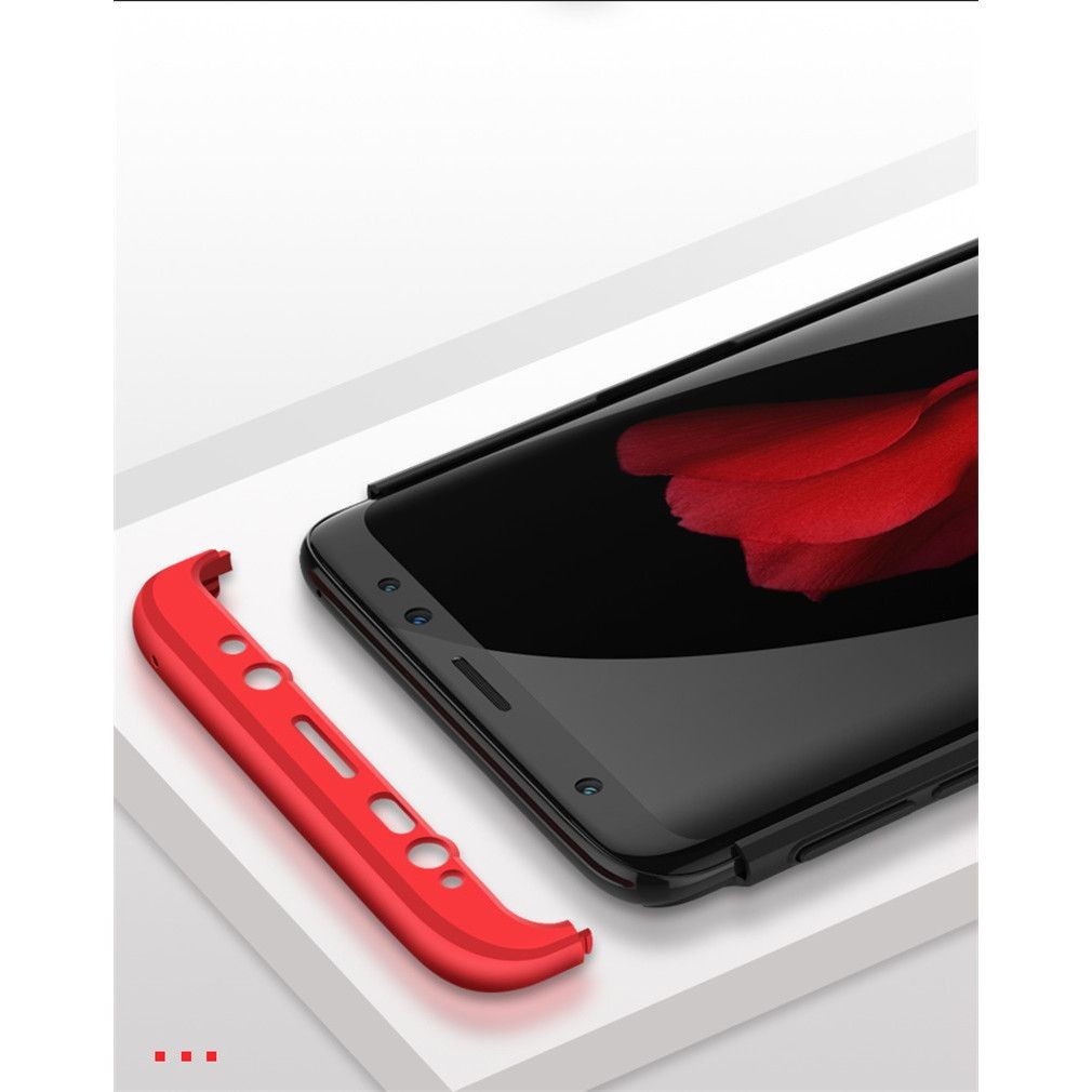 Husa de protectie pentru Samsung Galaxy S8 Ultra-subtire 3 in 1 Rosu [5]