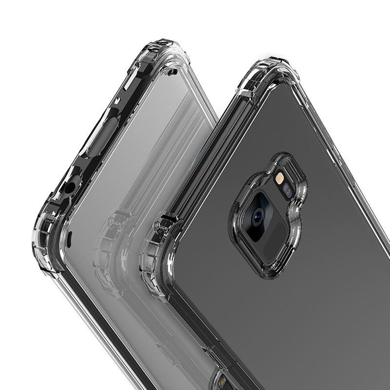Husa de protectie pentru Samsung Galaxy S9 Tpu Antisoc Negru Transparent [4]
