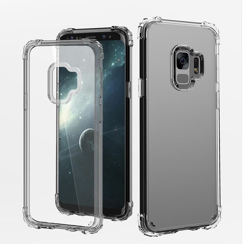 Husa de protectie pentru Samsung Galaxy S9 Tpu Antisoc Negru Transparent [3]