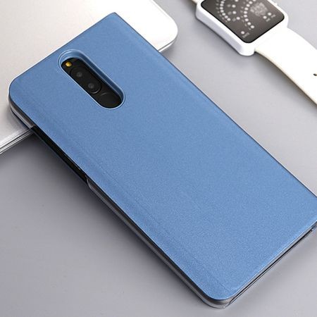Husa Tip Carte, , Compatibila cu Huawei Mate 10 Lite, Flip Cover Oglinda, Albastru [3]