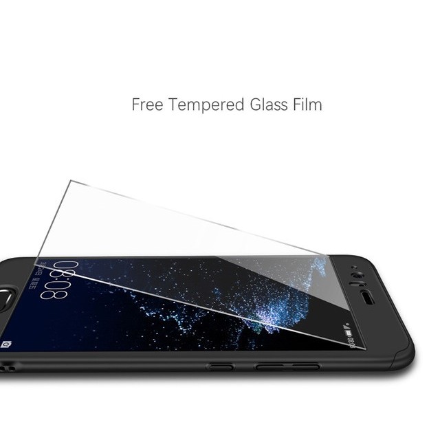 Husa Huawei P10 Plus Full Cover 360 Negru + Folie de protectie [4]