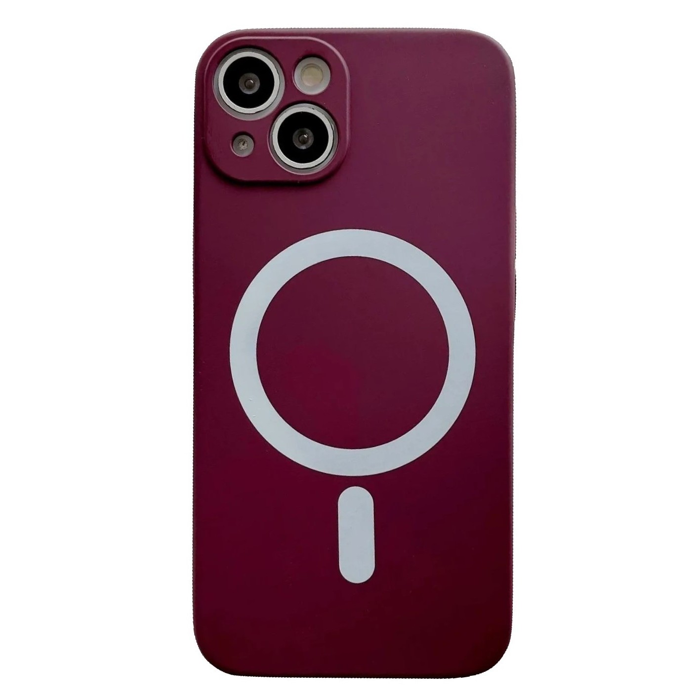 Huse cu incarcare Wireless MagSafe - Husa MagSafe pentru Apple iPhone 12 Pro, Silicon, Protectie pentru camera, Magnetica, Incarcare Wireless, , Visiniu