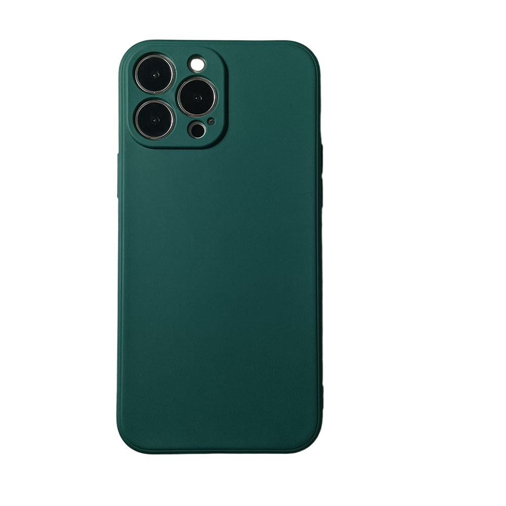 Husa pentru Apple iPhone 14 Plus , Liquid Silicone, cu Microfibra pe interior, Protectie Antisoc, Dark Green, Verde inchis [5]