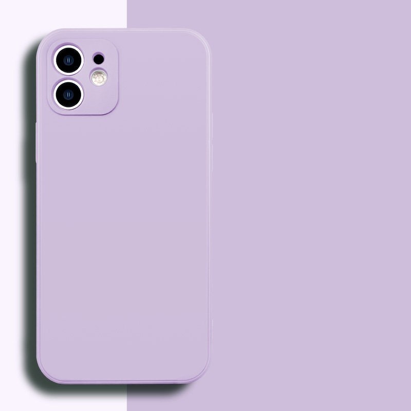 Husa pentru Apple iPhone 14 Pro , Liquid Silicone, cu Microfibra pe interior, Protectie Antisoc, Grass purple, Mov [4]