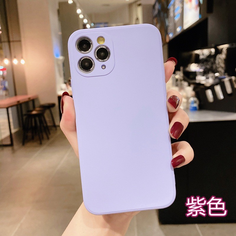 Husa pentru Apple iPhone 14 Pro , Liquid Silicone, cu Microfibra pe interior, Protectie Antisoc, Grass purple, Mov [3]