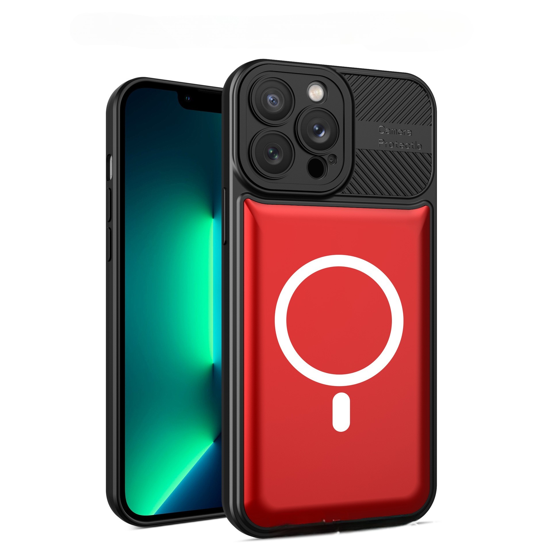 Urban Armor Series - Husa pentru Apple iPhone 14 Pro MagSafe, Urban Armor, , Rosu, suport magnetic