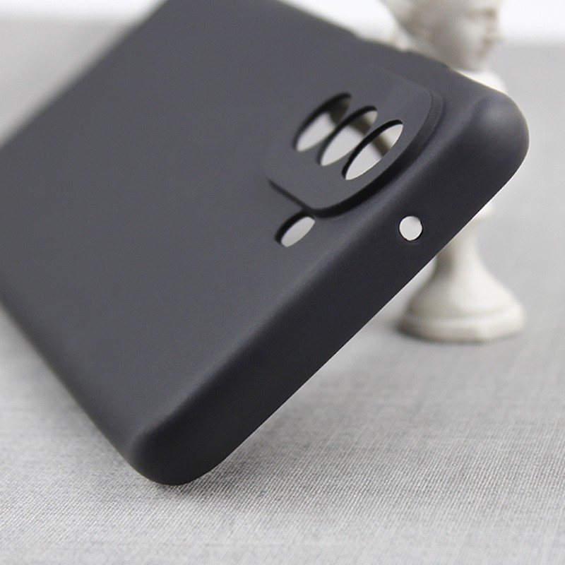 Husa pentru Huawei NOVA 10, , Liquid Silicone, cu Microfibra pe interior, Protectie Antisoc, Negru [3]