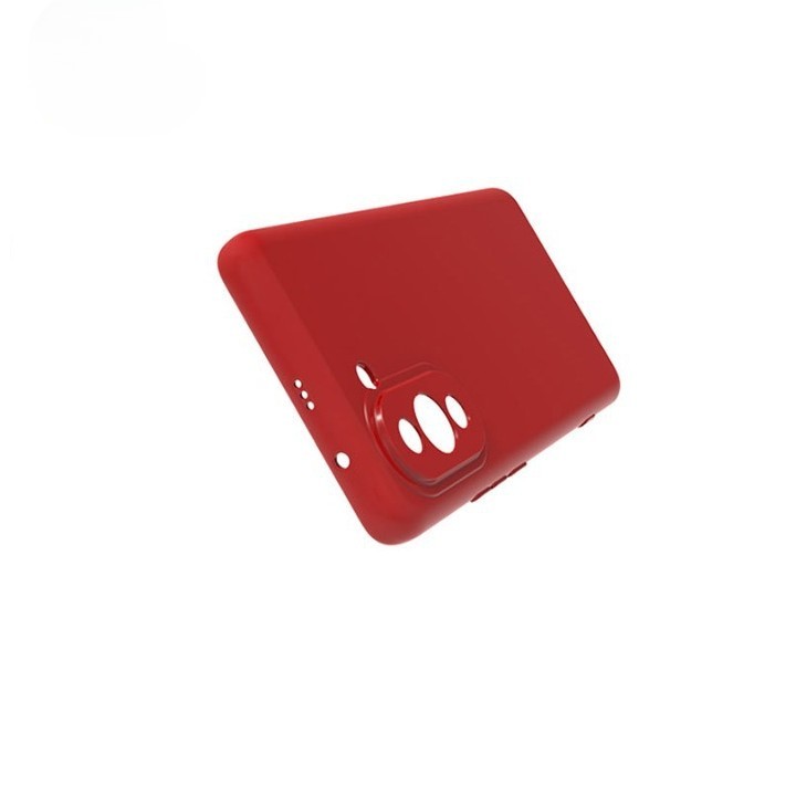 Husa pentru Huawei Y90, , Liquid Silicone, cu Microfibra pe interior, Protectie Antisoc, Rosu [2]