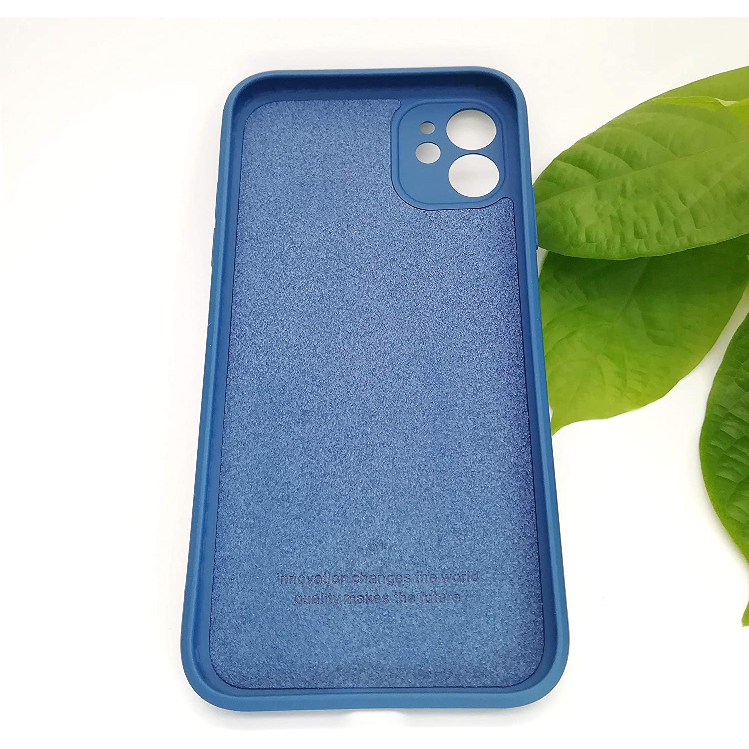 Husa protectie compatibila cu Apple iPhone 11 Liquid Silicone Case Albastru Inchis [7]