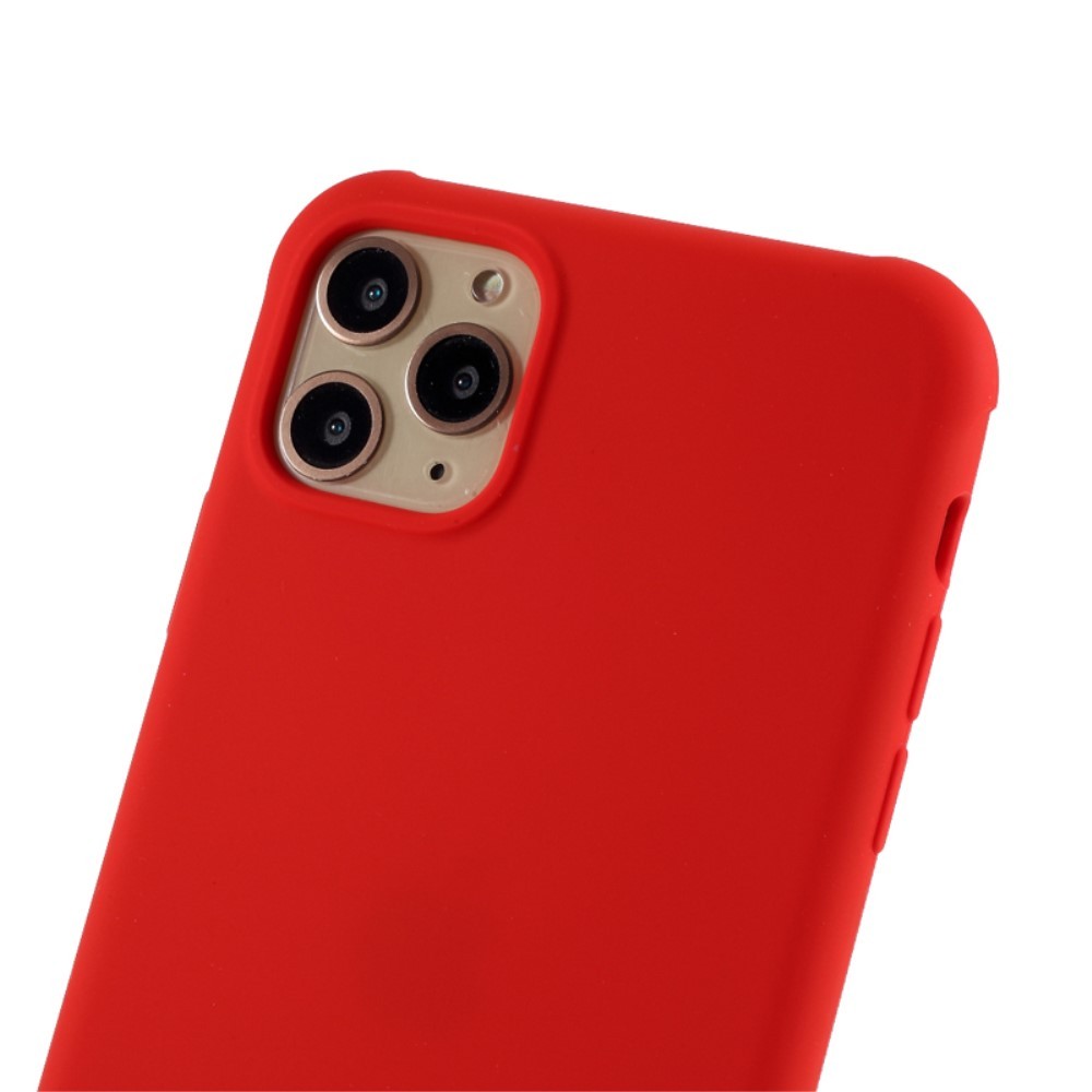 Husa protectie compatibila cu Apple iPhone 11 Pro Liquid Silicone Case Rosu [5]