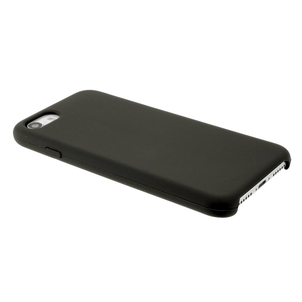 Husa protectie compatibila cu Apple iPhone 7/8/SE 2020 Liquid Silicone Case Negru [13]