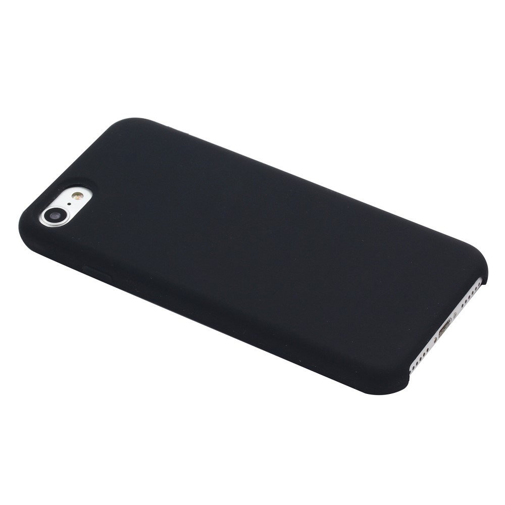 Husa protectie compatibila cu Apple iPhone 7/8/SE 2020 Liquid Silicone Case Negru [2]