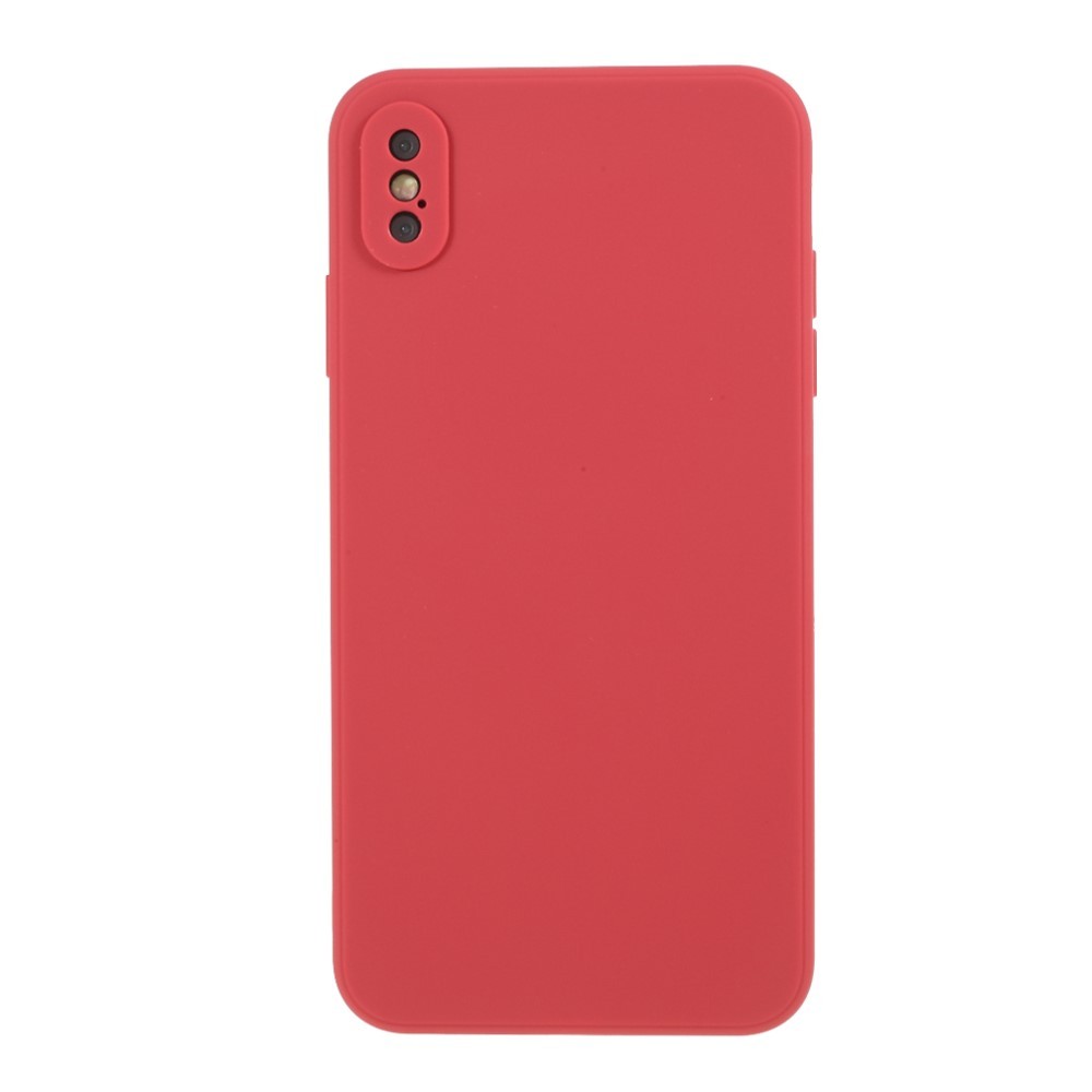 Husa protectie compatibila cu Apple iPhone X/XS Liquid Silicone Case Rosu [18]