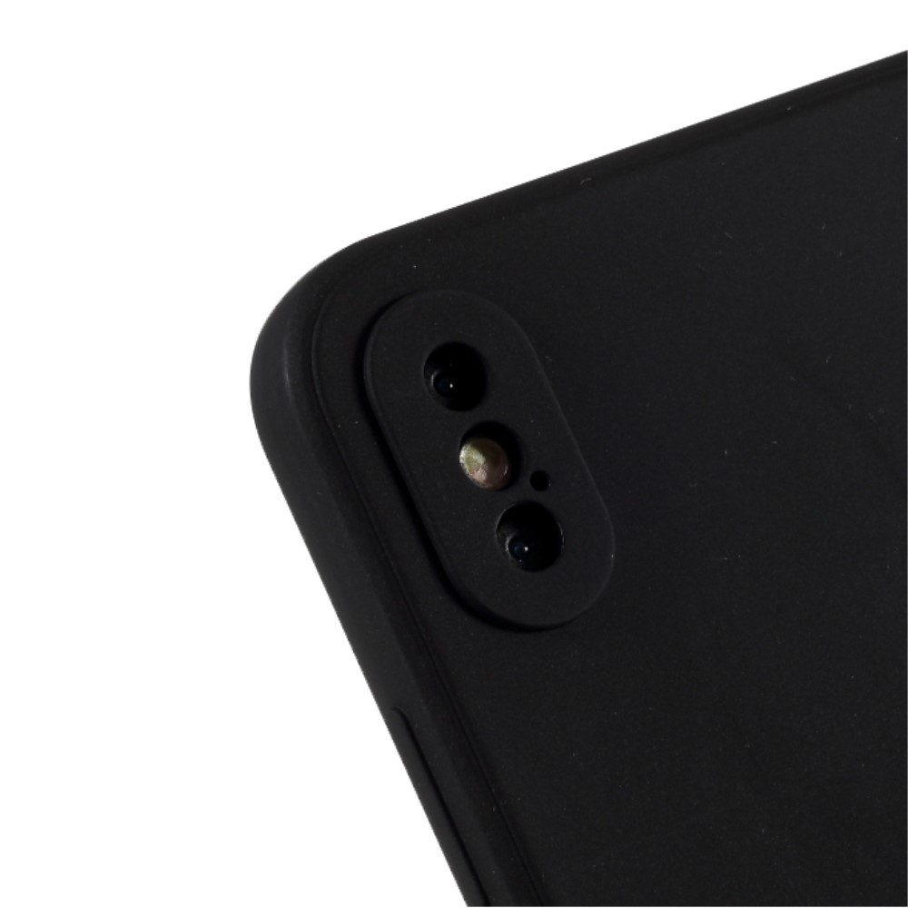 Husa protectie compatibila cu Apple iPhone XS Max Liquid Silicone Case Negru [5]