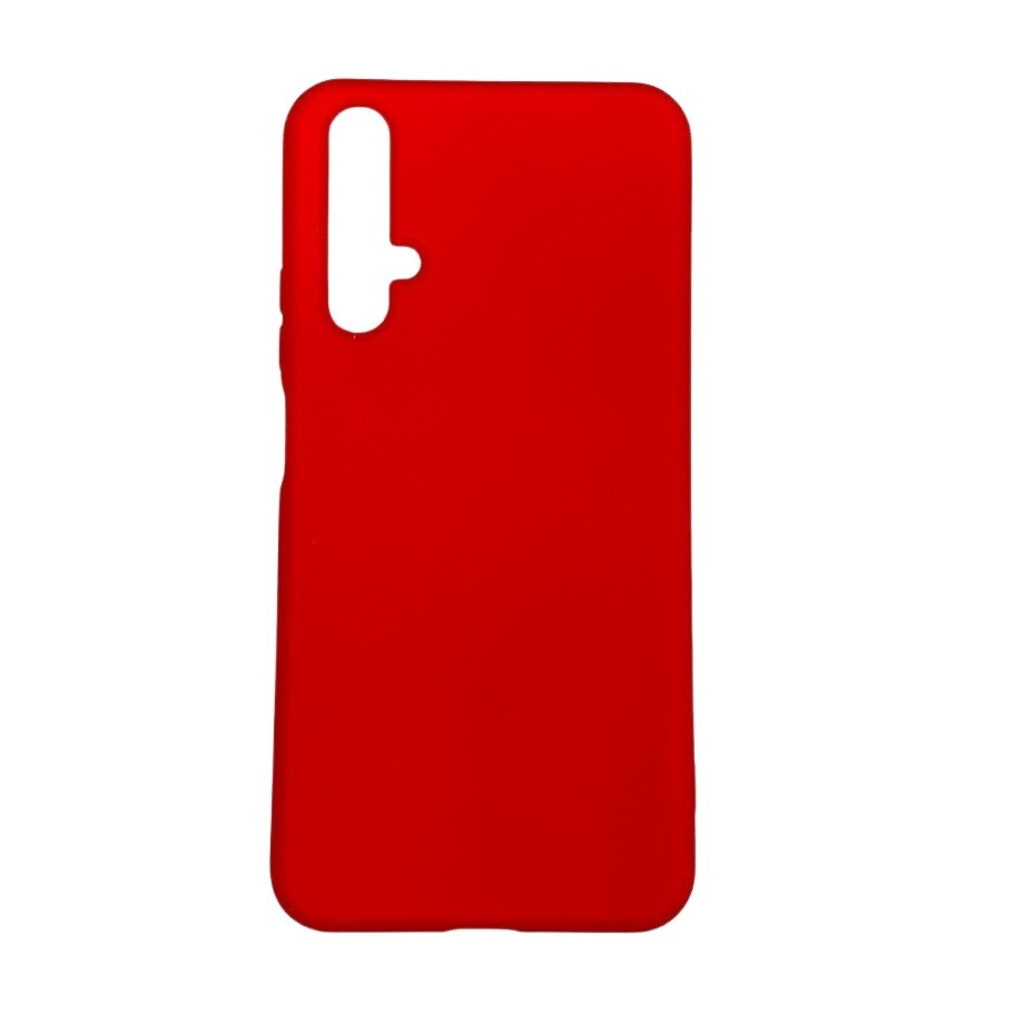 Husa protectie compatibila cu Huawei Nova 5T Liquid Silicone Case Rosu [8]