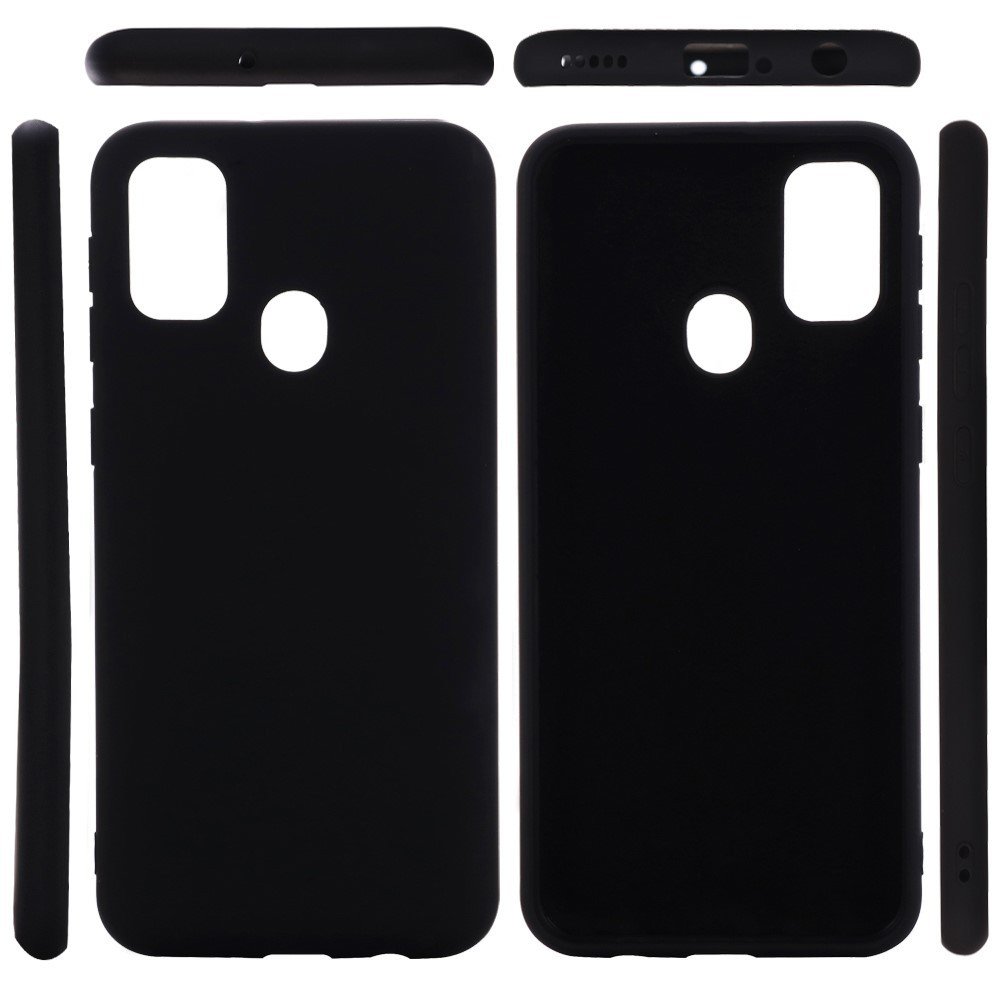 Husa protectie compatibila cu Huawei P Smart 2020 Liquid Silicone Case Negru [6]