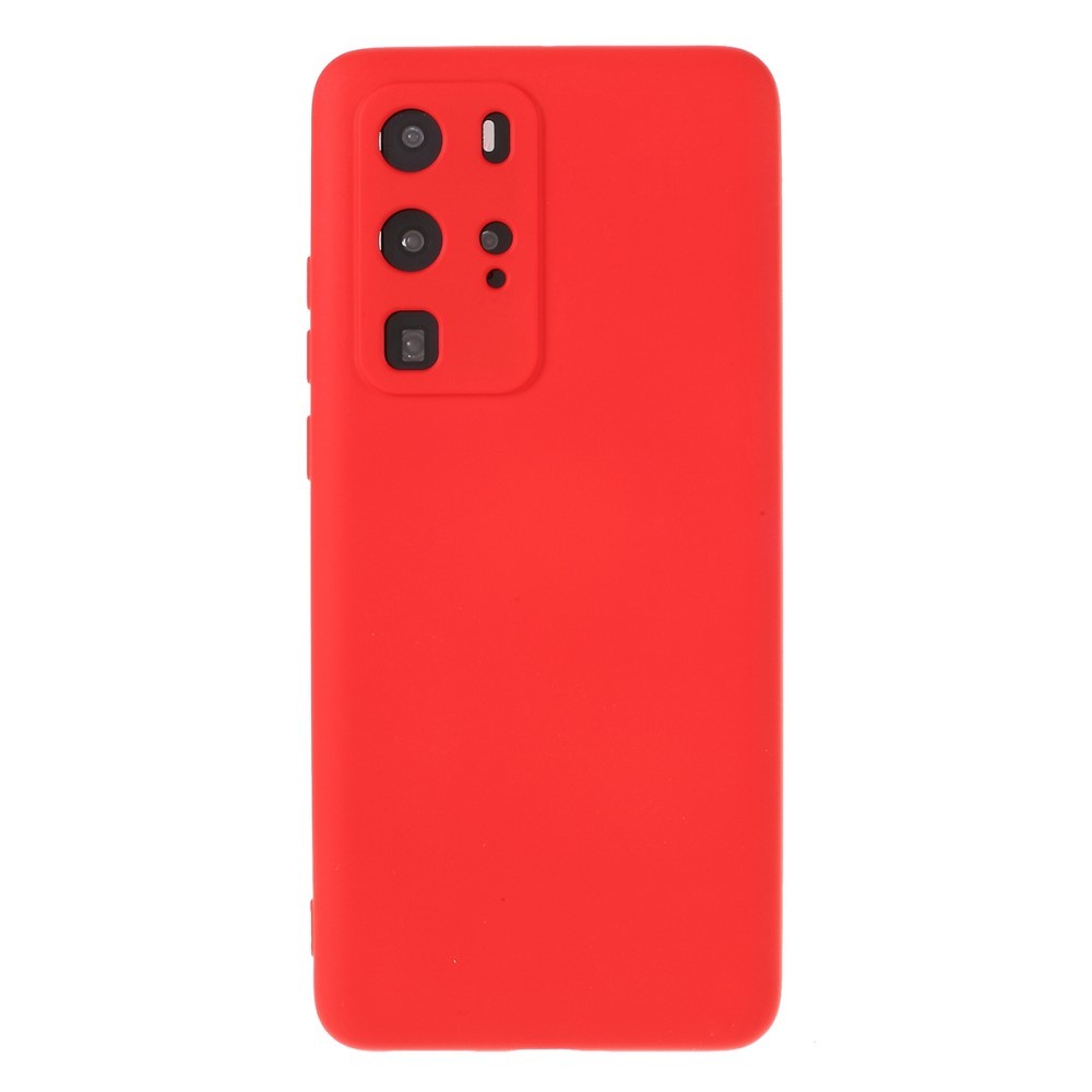 Husa protectie compatibila cu Huawei P40 Pro Liquid Silicone Case Rosu [2]