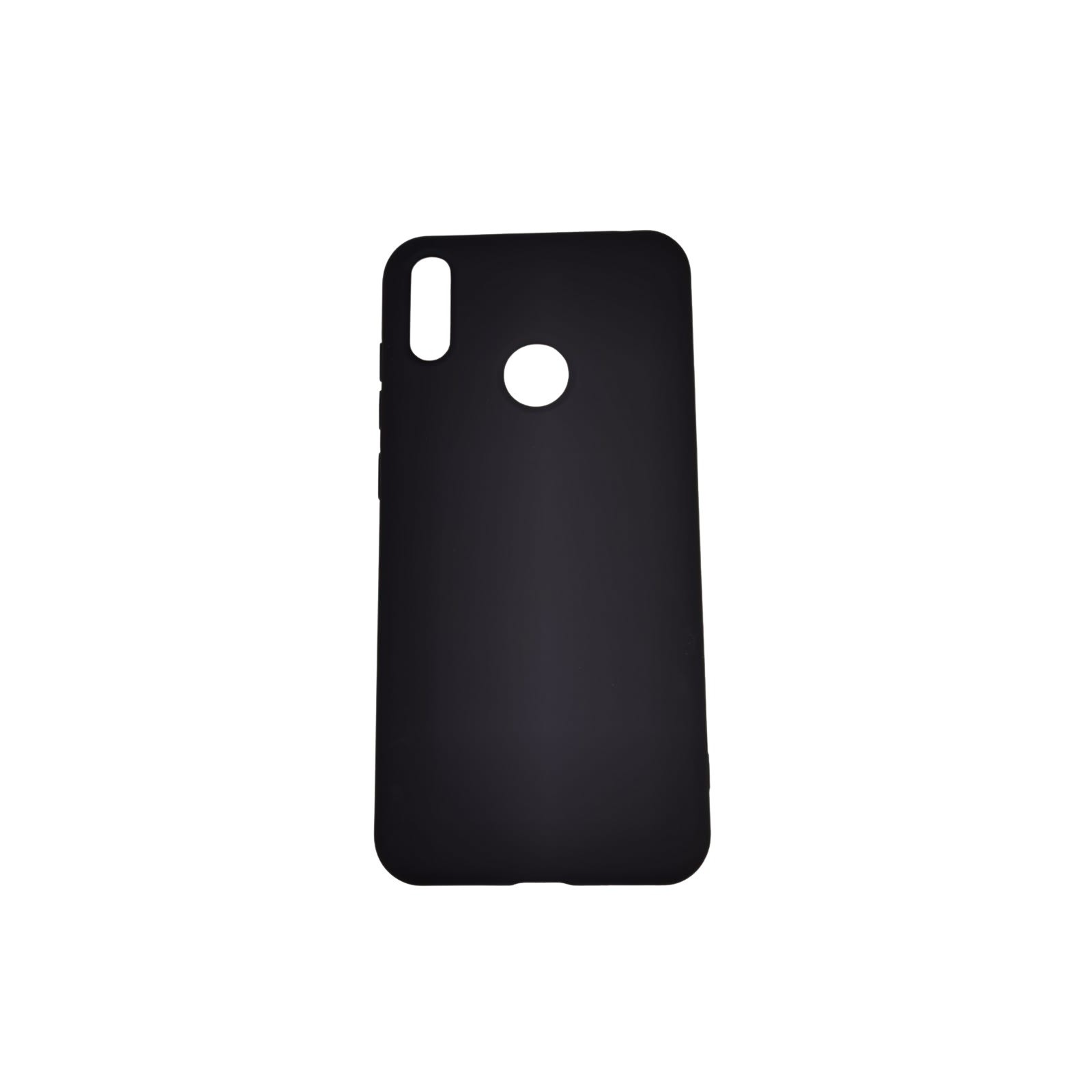 Husa protectie compatibila cu Huawei Y7 2019 Liquid Silicone Case Negru [5]
