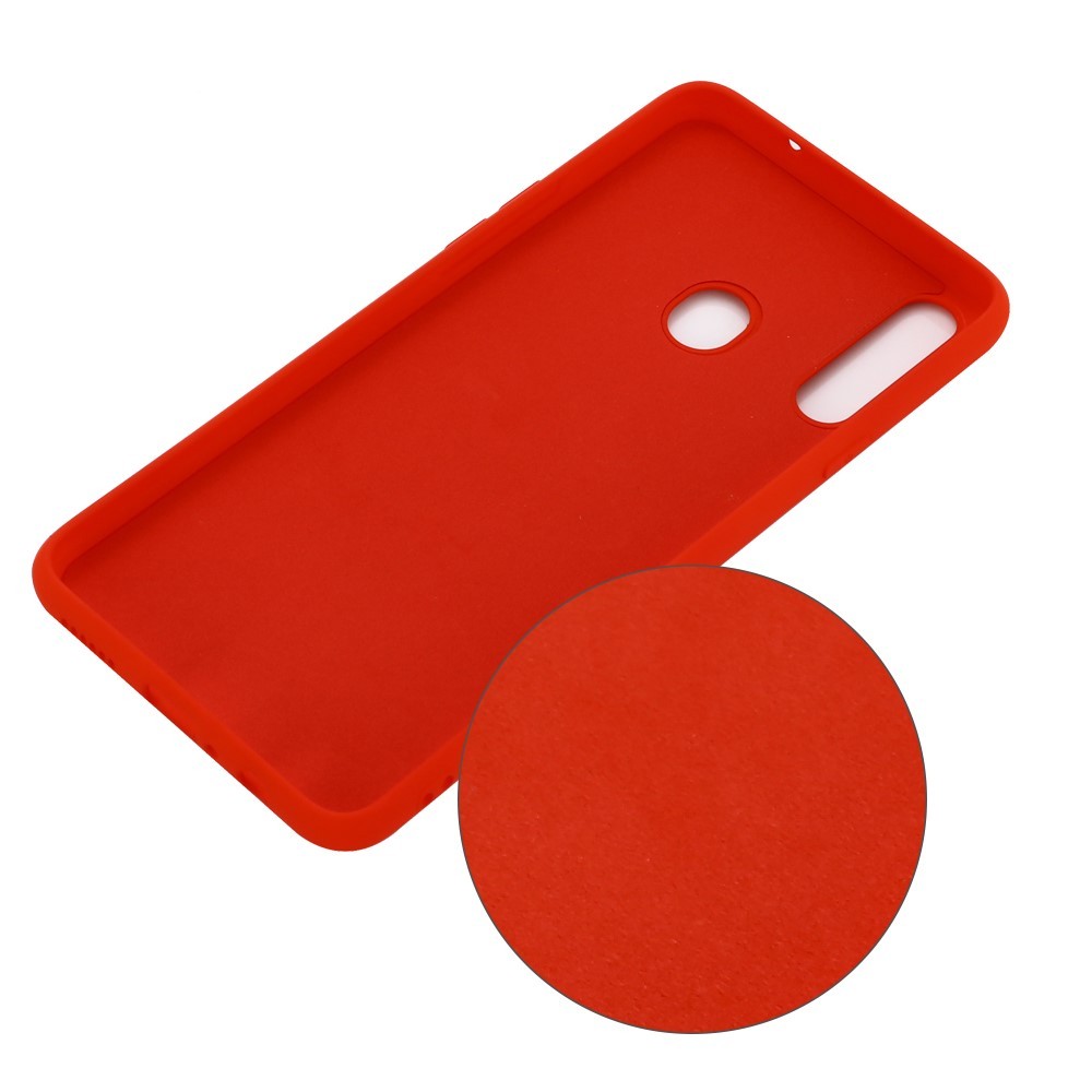 Husa protectie compatibila cu Samsung A20E Liquid Silicone Case Rosu [4]