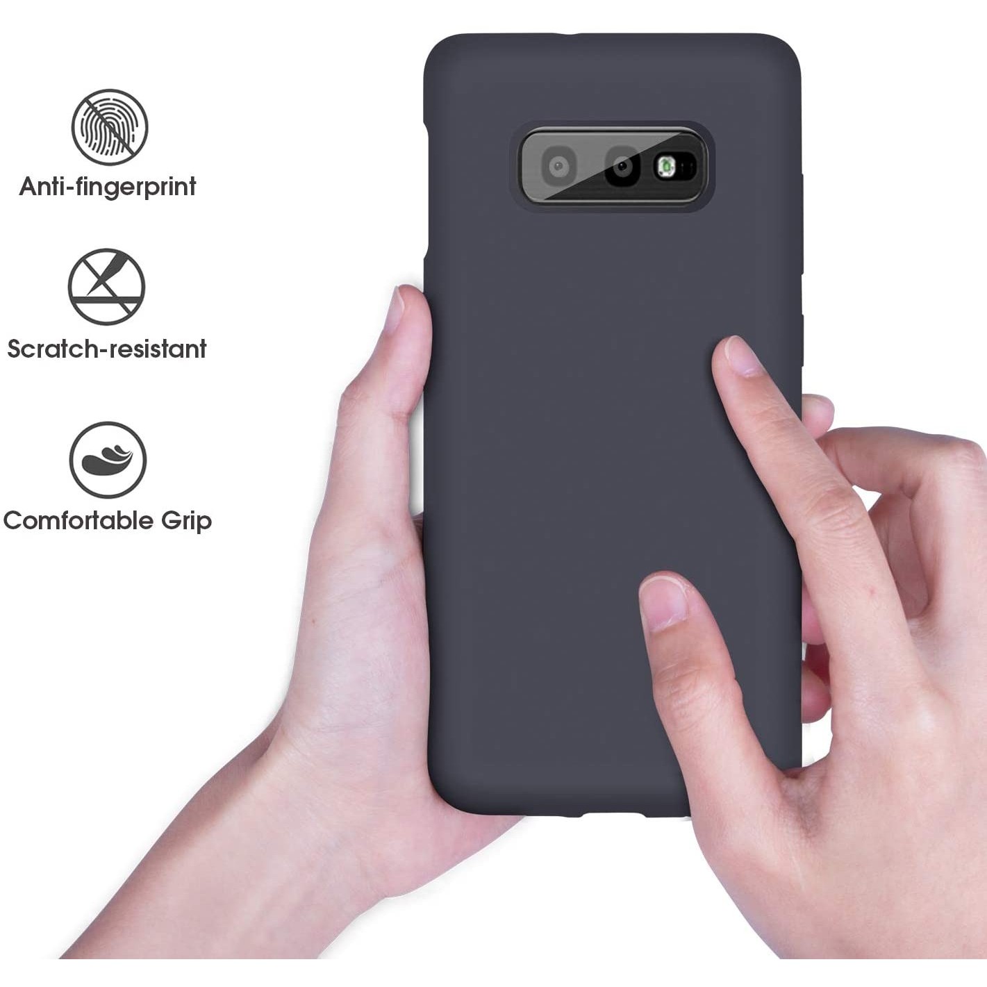 Husa protectie compatibila cu Samsung S10 E Liquid Silicone Case Albastru inchis [8]