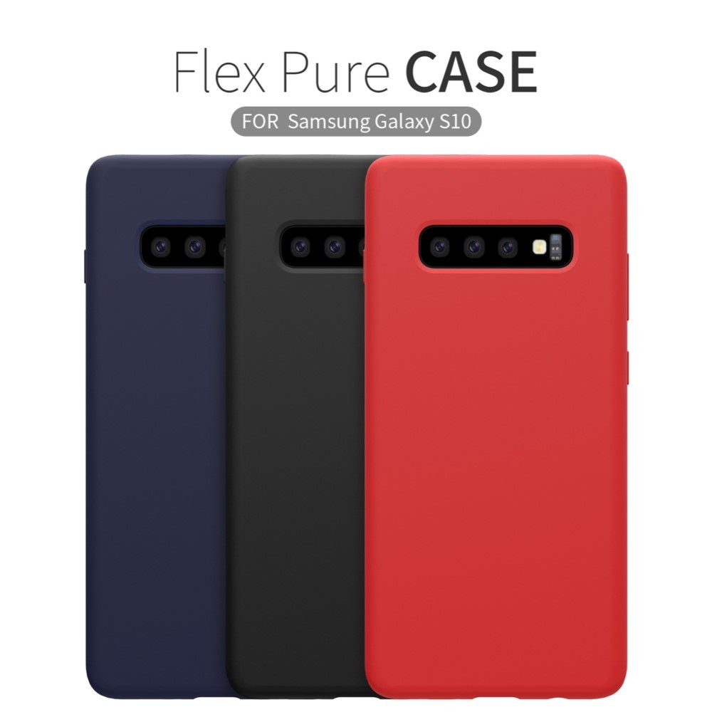 Husa protectie compatibila cu Samsung S10 Liquid Silicone Case Negru [15]