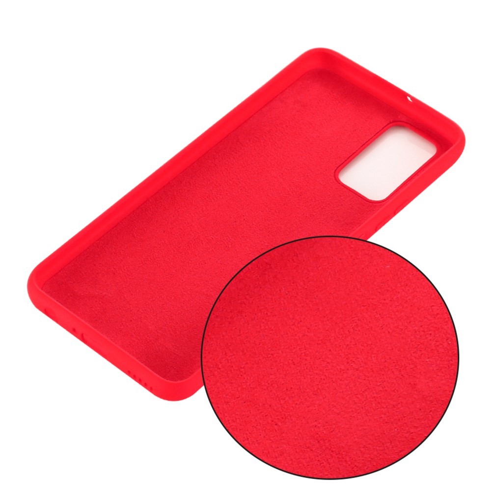 Husa protectie compatibila cu Samsung S20 Liquid Silicone Case Rosu [8]