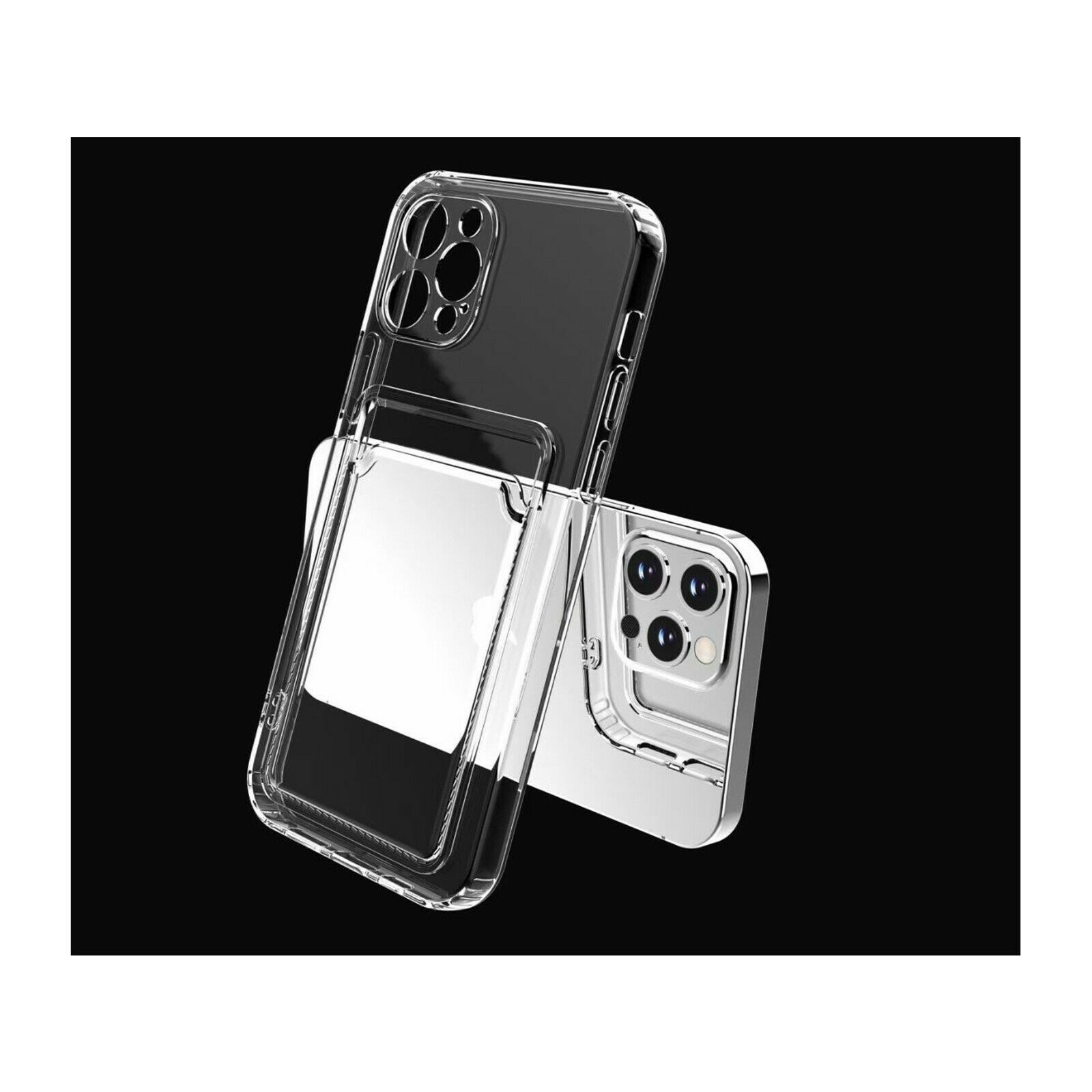 Husa protectie cu suport card compatibila cu Samsung A32 5G Transparent [6]