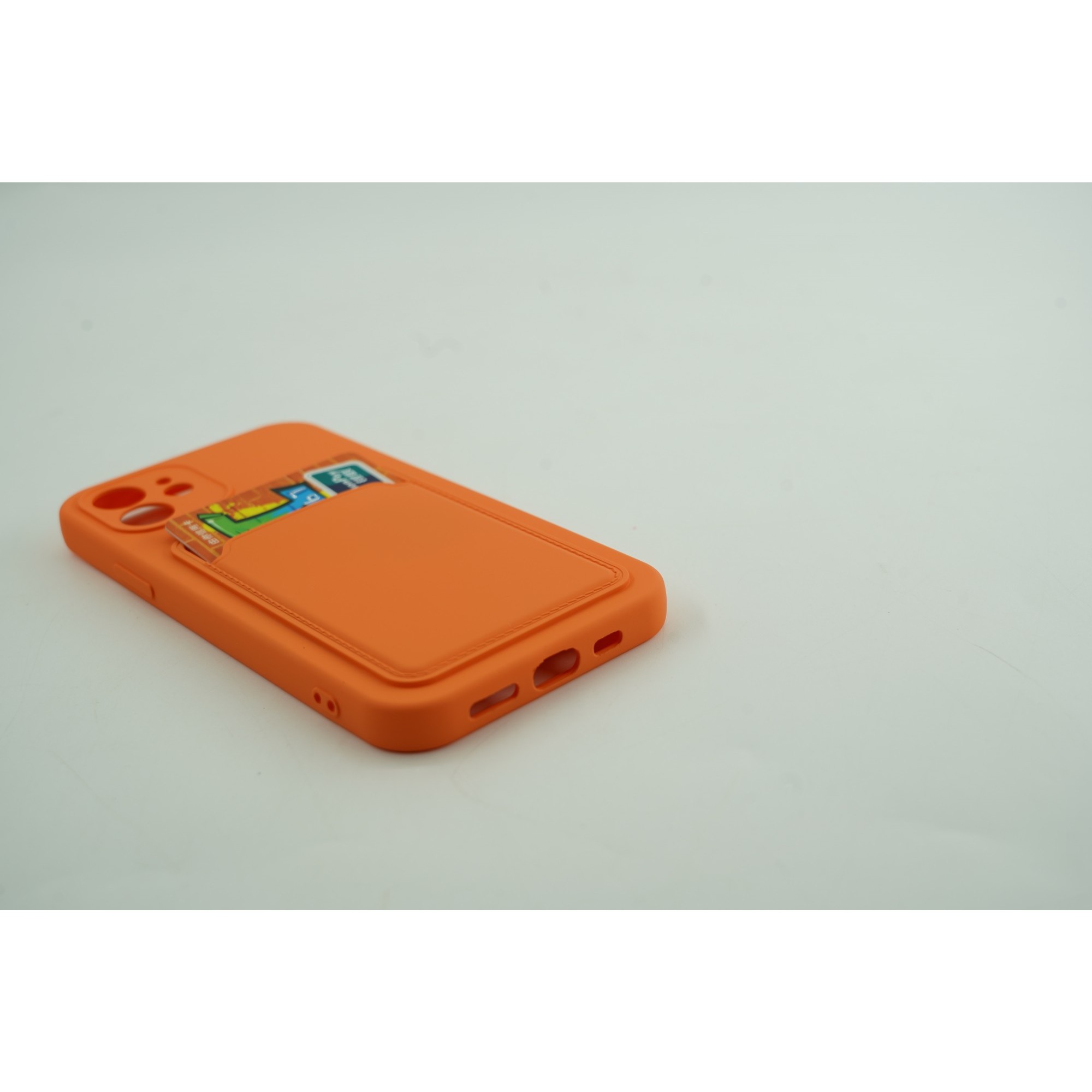 Husa protectie cu suport card compatibila cu Samsung A72 Portocaliu [6]