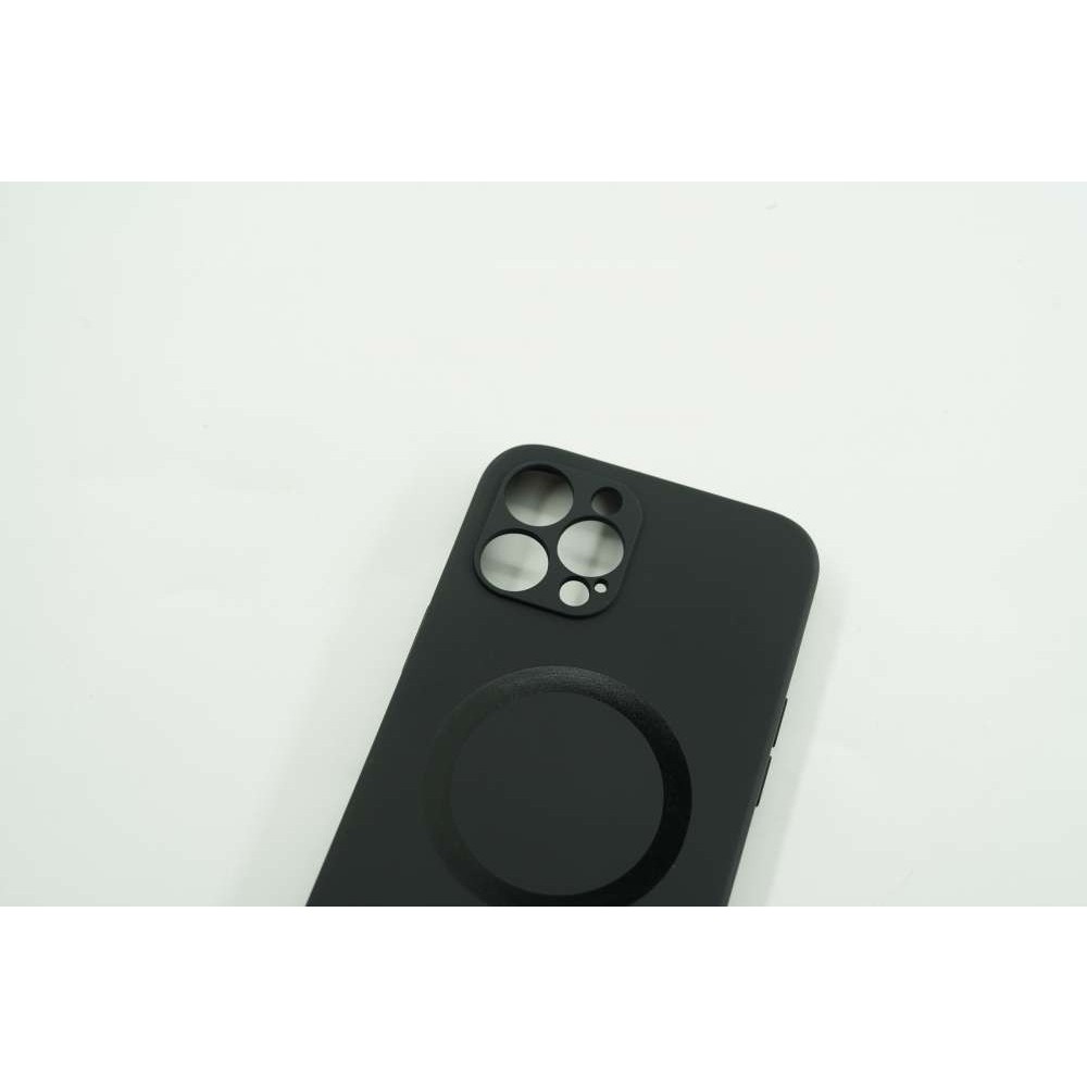 Husa protectie compatibila cu Apple iPhone 12 Mag Safe Silicone Negru [3]