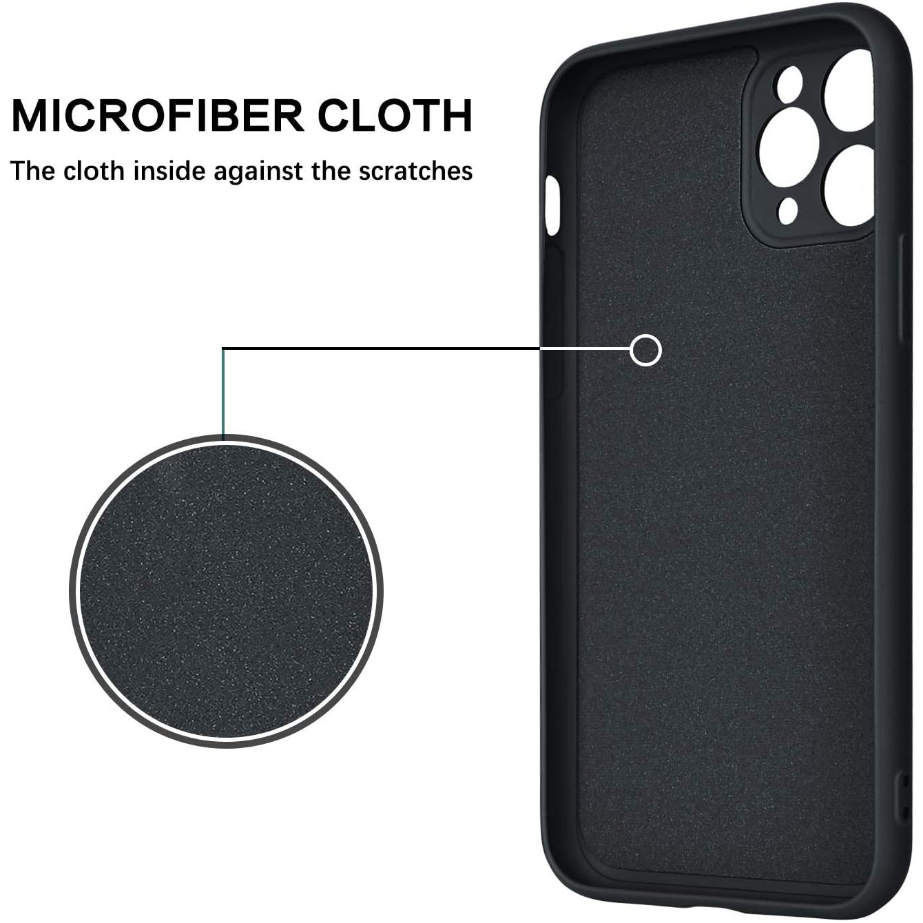 Husa protectie compatibila cu Apple iPhone 11 Pro Liquid Silicone Ring cu suport rotativ Negru [7]