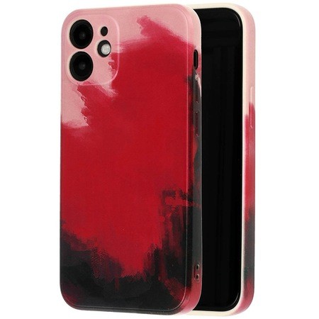 TPU Ombre - Husa protectie compatibila cu Apple iPhone XR Tpu Ombre, Roz/Mov/Negru