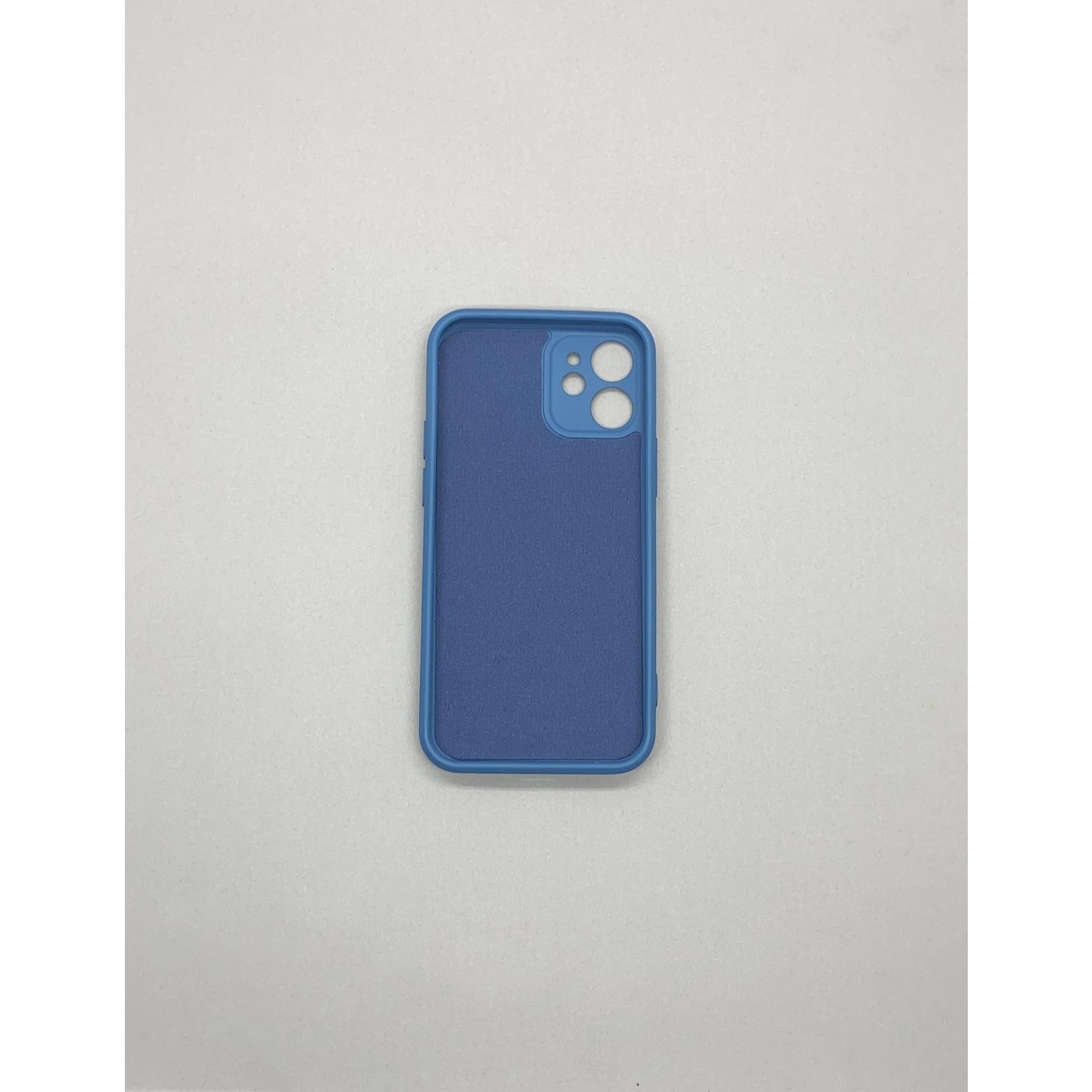 Husa protectie compatibila cu Apple iPhone 12 Liquid Silicone Ring cu suport rotativ Albastru [7]