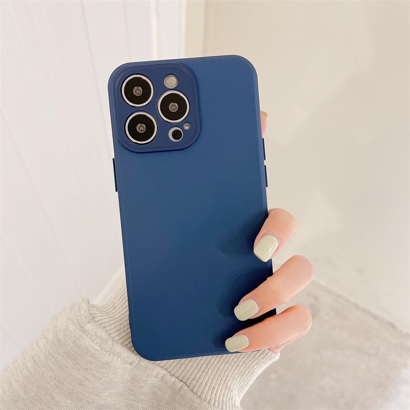 Husa protectie compatibila cu Huawei P40 Lite E Liquid Silicone Ring cu suport rotativ Albastru [1]