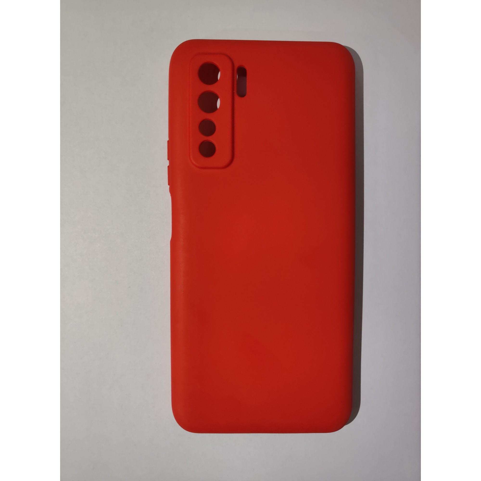 Husa protectie compatibila cu Huawei P40 Lite 5G Liquid Silicone Case Rosu [2]